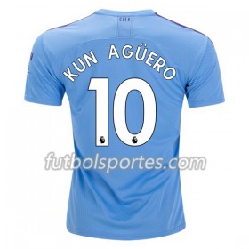 Camisetas Manchester City Kun Agüero 10 Primera Equipacion 2019/2020 